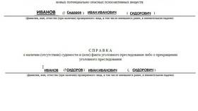 Что указывают в справке об отсутствии судимости в Serge