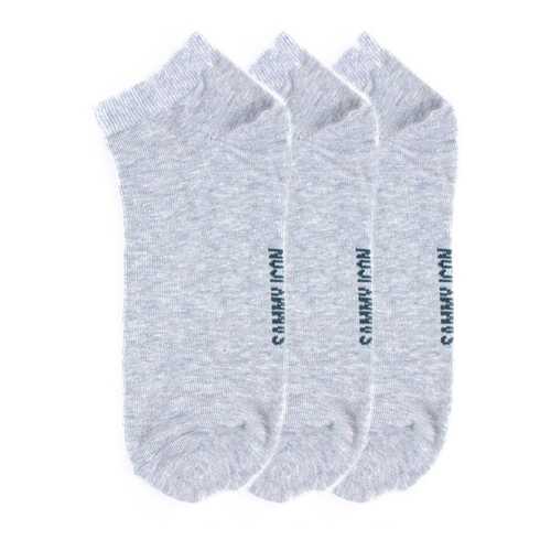 Комплект однотонных носков Sammy Icon Ankle Solid - 3 Pair Set - Grey в Serge