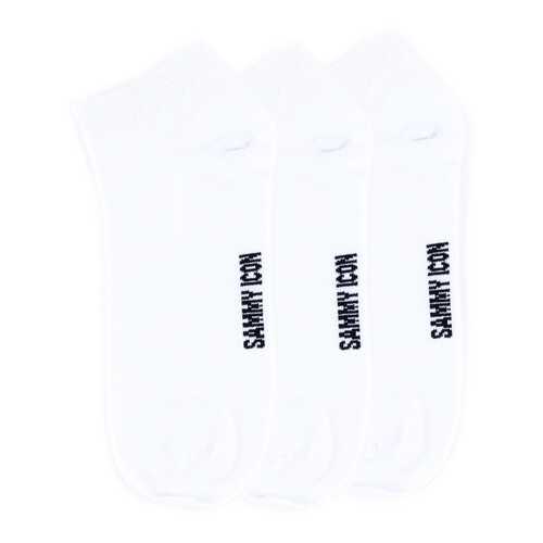 Комплект однотонных носков Sammy Icon Ankle Solid - 3 Pair Set - White в Serge
