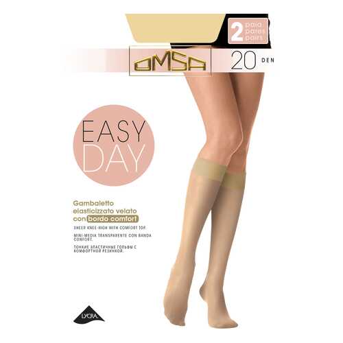 Гольфы женские Omsa 4061OM_caramello бежевые M/L в Serge
