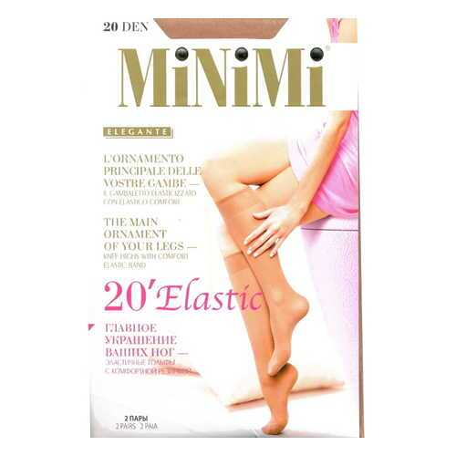 Капроновые гольфы женские MiNiMi ELASTIC 20 бежевые унив. в Serge
