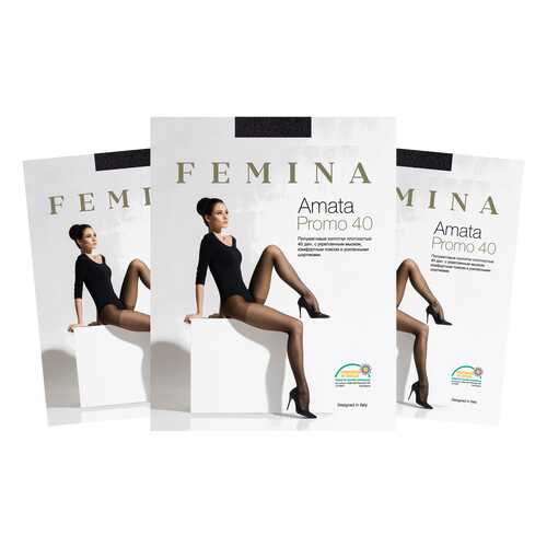 Колготки женские FM Amata Promo 40 den nero 3/M (набор 3 шт.) в Serge